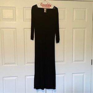 J. Jill Black Long Sleeve Maxi Dress